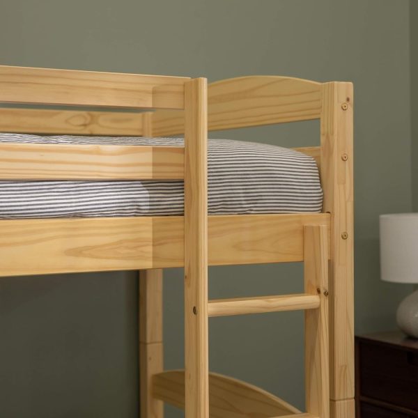 Walker Edison Della Transitional Twin-Over-Twin Bunk Bed Frame, Twin Size, Espresso - Image 13