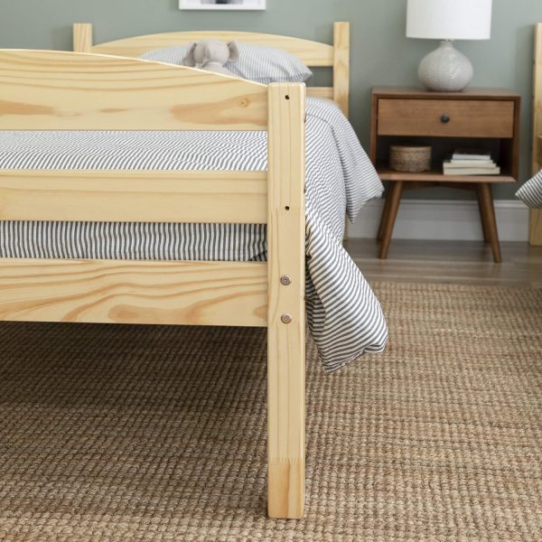 Walker Edison Della Transitional Twin-Over-Twin Bunk Bed Frame, Twin Size, Espresso - Image 14