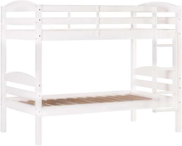 Walker Edison Della Transitional Twin-Over-Twin Bunk Bed Frame, Twin Size, Espresso - Image 35