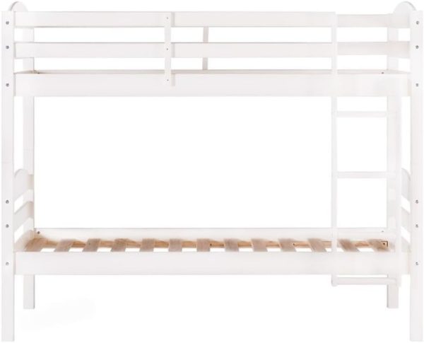 Walker Edison Della Transitional Twin-Over-Twin Bunk Bed Frame, Twin Size, Espresso - Image 36