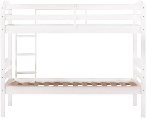 Walker Edison Della Transitional Twin-Over-Twin Bunk Bed Frame, Twin Size, Espresso - Image 37