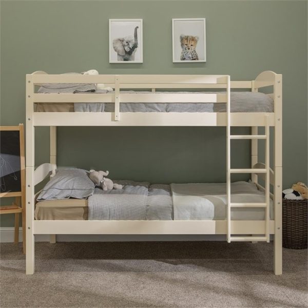 Walker Edison Della Transitional Twin-Over-Twin Bunk Bed Frame, Twin Size, Espresso - Image 40