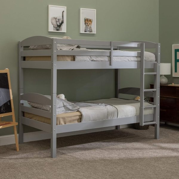 Walker Edison Della Transitional Twin-Over-Twin Bunk Bed Frame, Twin Size, Espresso - Image 59