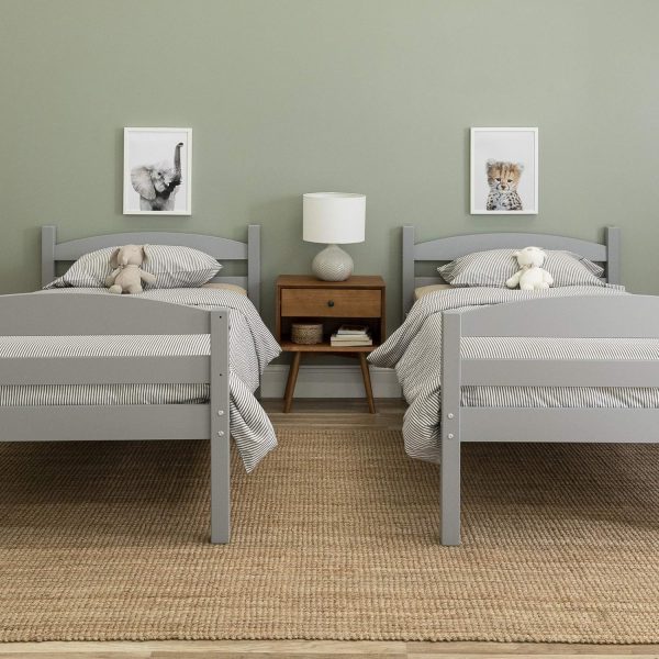 Walker Edison Della Transitional Twin-Over-Twin Bunk Bed Frame, Twin Size, Espresso - Image 60