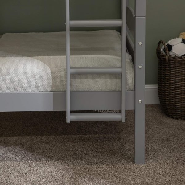 Walker Edison Della Transitional Twin-Over-Twin Bunk Bed Frame, Twin Size, Espresso - Image 61