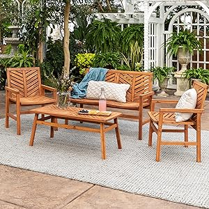 outdoor dining set solid wood modern acacia wood coastal patio chevron teak patio furniture sets 