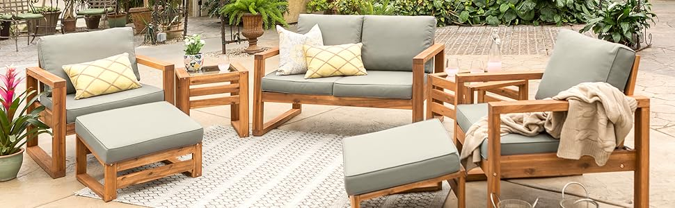 outdoor patio furniture tables and chairs loveseats wooden patio sets acacia wood set comfy couch