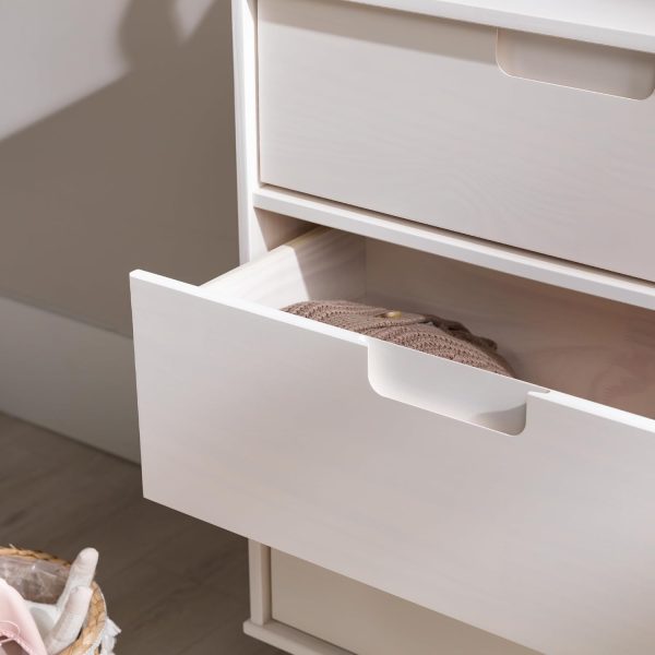 Walker Edison Sloane 6-Drawer Solid Wood Dresser with Metal Handles, 52 Inch, Caramel - Image 13