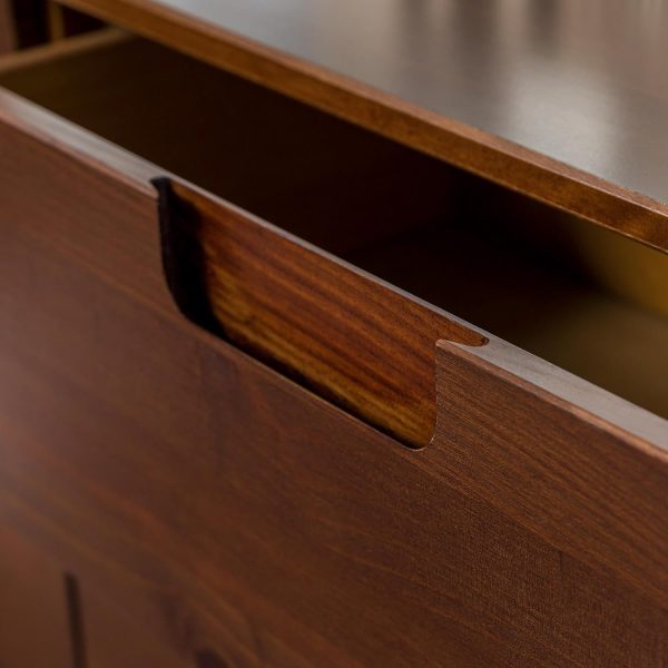Walker Edison Sloane 6-Drawer Solid Wood Dresser with Metal Handles, 52 Inch, Caramel - Image 22