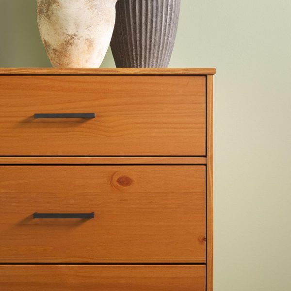 Walker Edison Sloane 6-Drawer Solid Wood Dresser with Metal Handles, 52 Inch, Caramel - Image 32