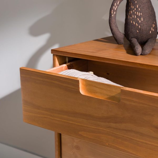 Walker Edison Sloane 6-Drawer Solid Wood Dresser with Metal Handles, 52 Inch, Caramel - Image 39
