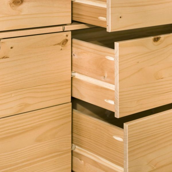 Walker Edison Sloane 6-Drawer Solid Wood Dresser with Metal Handles, 52 Inch, Caramel - Image 49