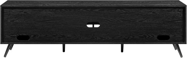 Walker Edison Nora Modern Minimal Open-Shelf TV Stand for TVs up to 90 Inches, 80 Inch, Dark Walnut - Image 21